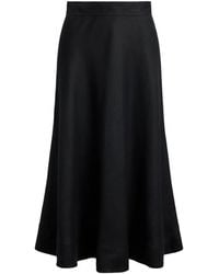 Ralph Lauren - A-Line Midi Skirt - Lyst