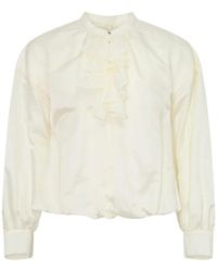 Renli Su - Ruffled Long-Sleeve Blouse - Lyst