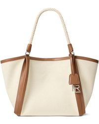 Ralph Lauren - Woven Keybell Rope-Handle Tote Bag - Lyst