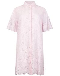 MC2 Saint Barth - Broderie-Anglaise Scalloped-Edge Dress - Lyst