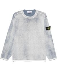 Stone Island - Mélange-Effect Sweater - Lyst