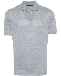 Tagliatore - Mélange-effect Polo Shirt - Lyst