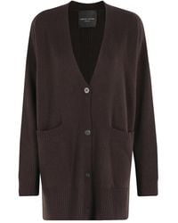 Roberto Collina - リブニット カーディガン - Lyst