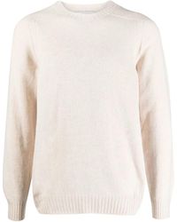 D4.0 - Ribbed-Trim Virgin-Wool Jumper - Lyst