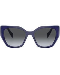 Prada - Logo Cat-Eye Frame Sunglasses - Lyst