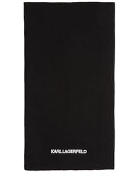 KARL LAGERFELD - Logo-Detail Scarf - Lyst