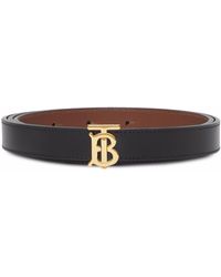 Burberry - Monogram-buckle Reversible Leather Belt - Lyst