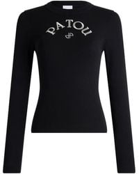 Patou - Logo-Print Long-Sleeve T-Shirt - Lyst