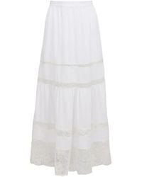 Fleur du Mal - Juliet Maxi-Rok Met Kant - Lyst