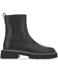 Ferragamo - Leather Ankle Boots - Lyst
