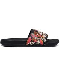 adidas - Adilette Floral-Print Slides - Lyst