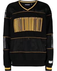 Mostly Heard Rarely Seen - Logo-Embroidered Hybrid Sweatshirt - Lyst