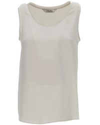 Max Mara - Round-Neck Top - Lyst
