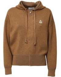 Isabel Marant - Koby Logo-Embroidered Hoodie - Lyst