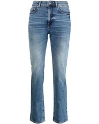 Chiara Ferragni - Gerade Jeans mit Logo-Patch - Lyst