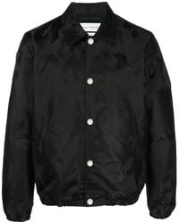 McQueen - Chaqueta bomber con cuello de satén - Lyst