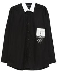 KARL LAGERFELD - Chemise À Col Contrastant - Lyst