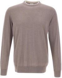 Eleventy - Pullover mit geripptem Saum - Lyst