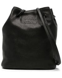 Miu Miu - Mini Leather Bucket Bag - Lyst
