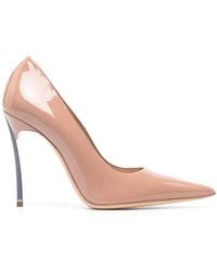 Casadei - Superblade 100 Patent Leather Pumps Shoes - Lyst