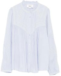 Ba&sh - Blusa Jaky con volantes y bordado - Lyst