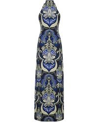Cara Cara - Asher Halterneck Patterned Maxi Dress - Lyst