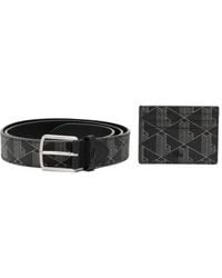 Lacoste - Set De Tarjetero Y Cinturón Con Monograma - Lyst