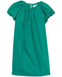 MOUTAKI - Puff-Sleeve Belted Mini Dress - Lyst