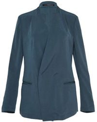 Y's Yohji Yamamoto - Stand-Collar Wrap Blazer - Lyst