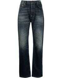Balenciaga - High-waisted Straight-leg Jeans - Lyst