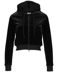 Vetements - Velvet Zip-Up Hoodie - Lyst