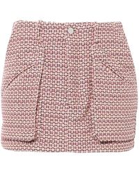 Amiri - Tweed Mini Skirt - Lyst
