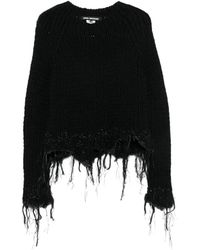 Junya Watanabe - Jersey De Punto Grueso Con Efecto Envejecido - Lyst
