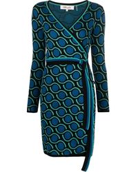 Diane von Furstenberg - Robe portefeuille Betty à imprimé graphique - Lyst