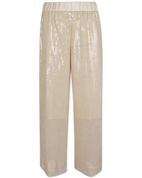 Peserico - Sequin-Embellished Trousers - Lyst