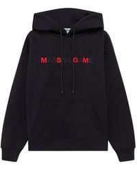 MSGM - Hoodie Met Geborduurd Logo - Lyst