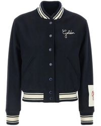 Golden Goose - Dirce Logo-Embroidered Bomber Jacket - Lyst