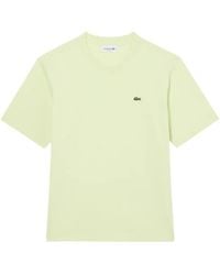 Lacoste - Logo-Detail Cotton T-Shirt - Lyst