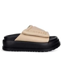Buffalo - Logo-Debossed Touch-Strap Sandals - Lyst