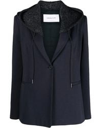Fabiana Filippi - Hooded Single-Breasted Blazer - Lyst