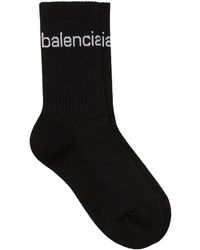 Balenciaga - Bal.com Intarsia-knit Socks - Lyst