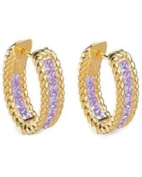 Apm Monaco - Cordage Hoop Earrings - Lyst