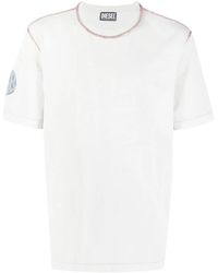 DIESEL - Logo-Print Cotton T-Shirt - Lyst