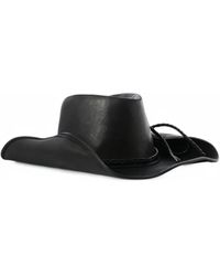 Ann Demeulemeester - Joleik Braided-Trim Leather Hat - Lyst