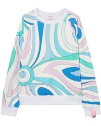 PUCCI - Felpa Con Stampa Marmo - Lyst