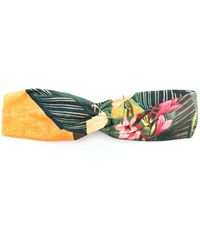 Lygia &amp; Nanny Bethania Twisted Floral Headband in Green | Lyst UK