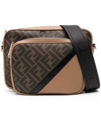 Fendi - Ff-pattern Leather Shoulder Bag - Lyst