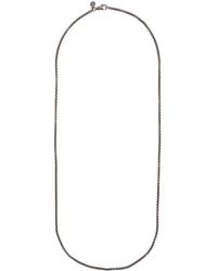 John Hardy Collar de cadena cuadrada - Gris