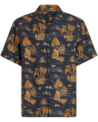 Etro - Chemise en soie à motif en jacquard - Lyst