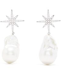 Apm Monaco - Météorites Pearl-embellished Drop Earrings - Lyst